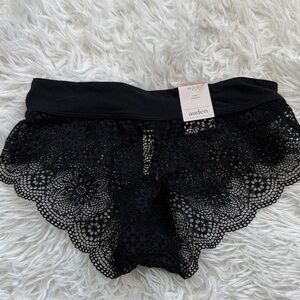 🩷 3/$18 NWT Auden Women's Black Lace Panties cheeky panties underwear lace